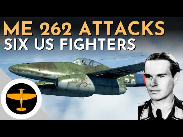 Walter Hagenah's R4M rocket attack on six P-51 Mustangs - 10th April 1945