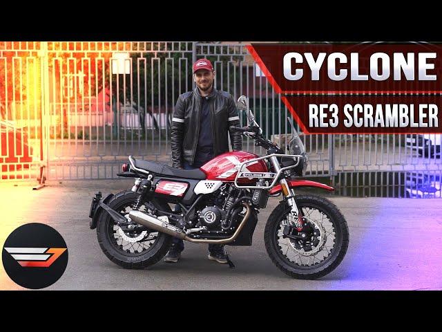 Cyclone RE3 Scrambler. Упакованный и нарядный дорожник