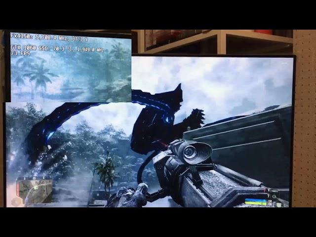 extreme cooled 5,71ghz AMD Fx-4350 + gtx 1060 running crysis warhead