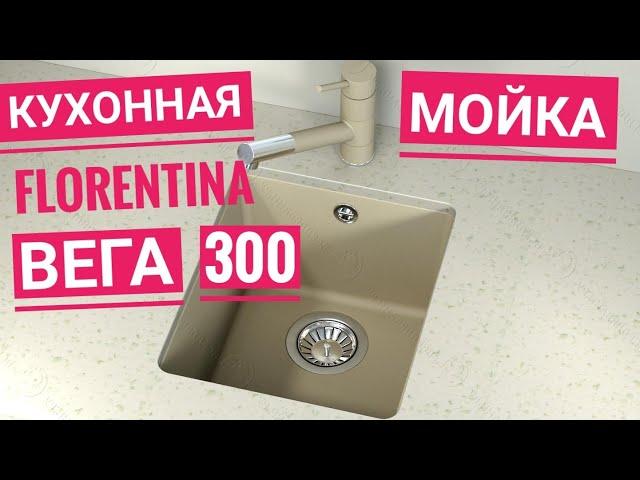 Кухонная мойка (раковина) Florentina Вега 300 Антрацит