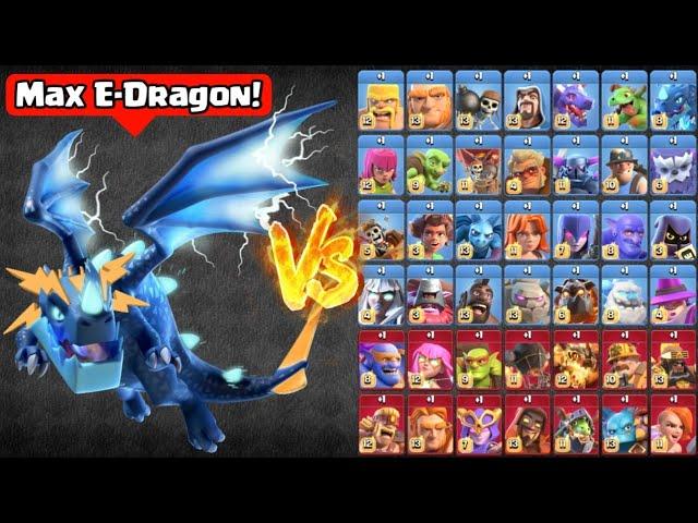 Max Electro Dragon vs All Troops! - Clash of Clans