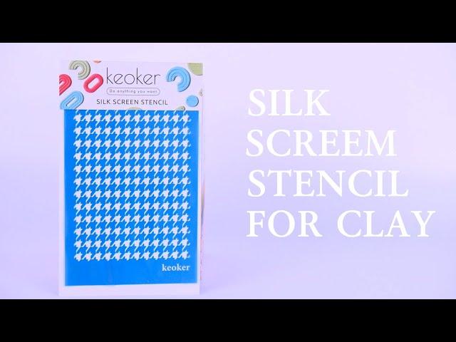 Silk Screen Stencils for Polymer Clay