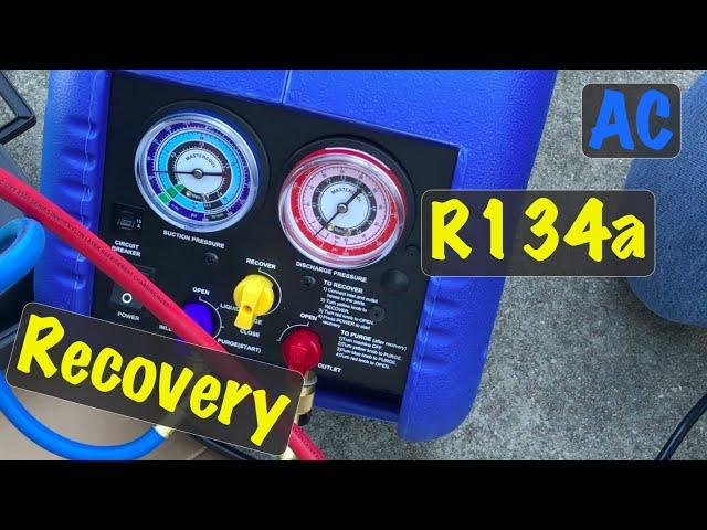 How to Recover R-134a Refrigerant from an Automobile using Mastercool 69000 + 69500 Equipment