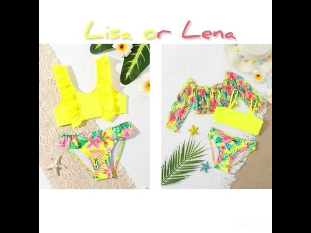 Lisa or Lena (SHEIN kids swimwear)