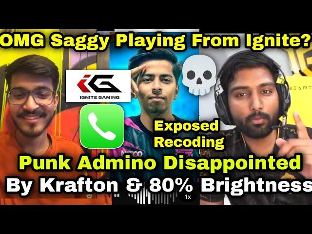 Punk Admino Exposed H@cker & Krafton Why Delay  Saggy Playing From Ignite ? 2018 T1 Player & 