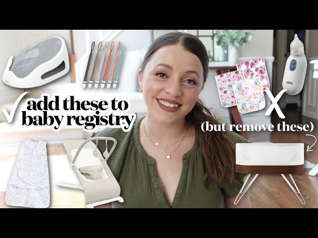 What to actually put on your baby registry (and what to take out) / Newborn Must Haves + FAILS