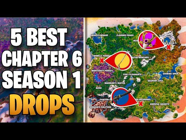 The 5 BEST Drop Spots To Hit Unreal Rank In Chapter 6 Season 1!