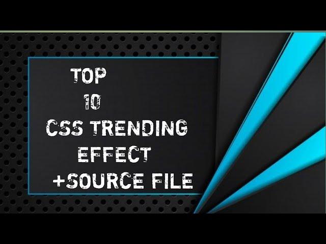 Top 10 stunning css 3d effect for website design || Trending effects//2021 // #top10csseffect #css3