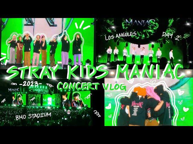 STRAY KIDS CONCERT VLOG  BMO STADIUM DAY 2 LA 4.2.23 | MANIAC WORLD TOUR ENCORE