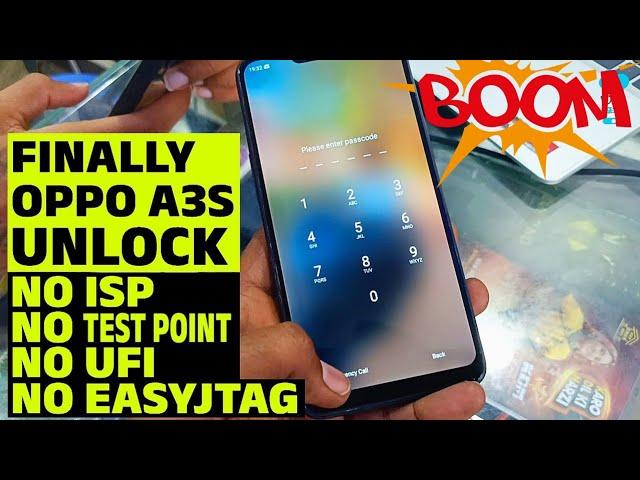 OPPO A3s Pattern Password FRP Remove Just 1 Click Via UnlockTool Full Details Video Step By Step