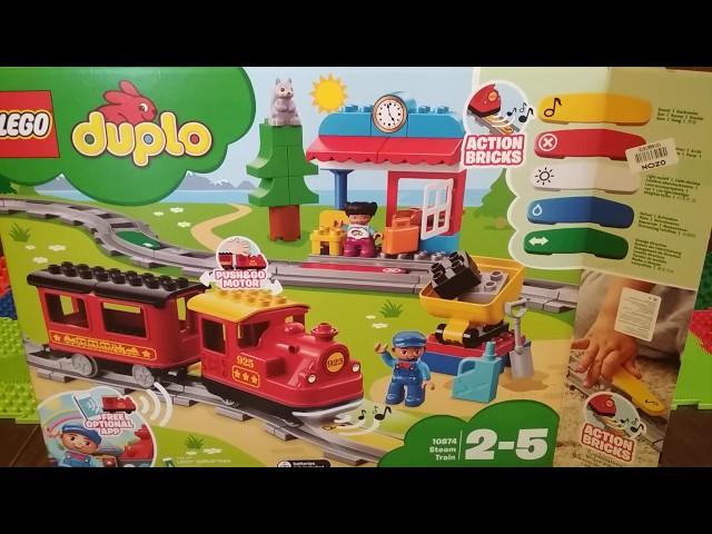 Обзор Поезда Lego duplo steam train 10874.