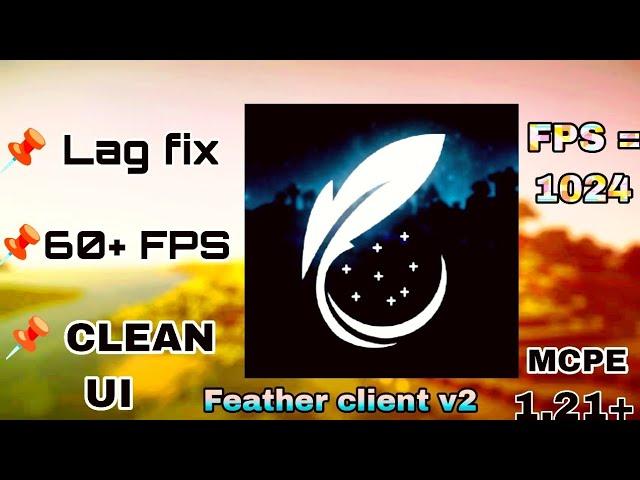 Finally Official Feather Client V2 For MCPE! | #featherclient  #minecraft