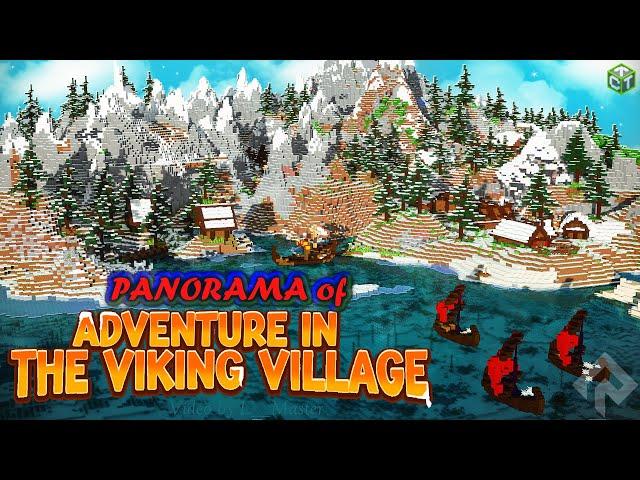 Adventure in Viking Village Panorama | MINECRAFT BEDROCK | RareLoot (@rareloot433)