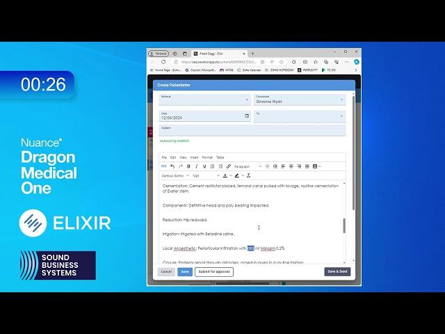 Dragon Medical One is compatible with Elixir practice management software