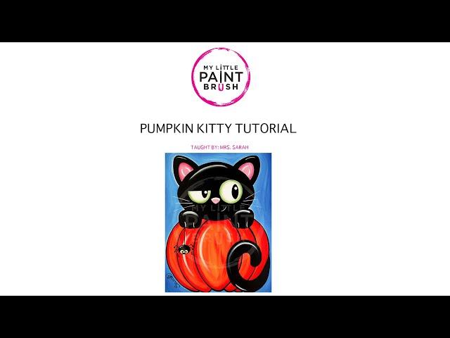 LEARN HOW TO PAINT! Acrylics for Kids | Pumpkin Kitty | My Little Paintbrush | Step by Step