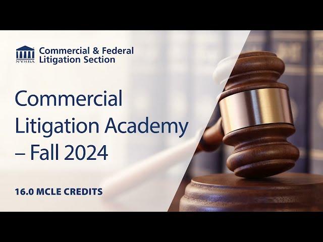 Commercial Litigation Academy | The New York State Bar Association