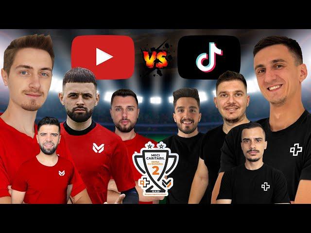 YOUTUBE vs TIKTOK - MECI CARITABIL