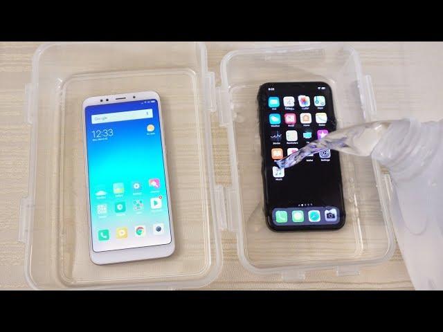 Xiaomi Redmi 5 Plus vs iPhone X - WATER Test!