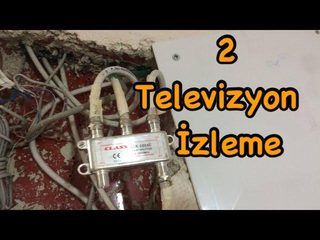 Tek kablo üzerinden 2 tv izlenebilirmi  merkezi sistemde 2 tv izleme