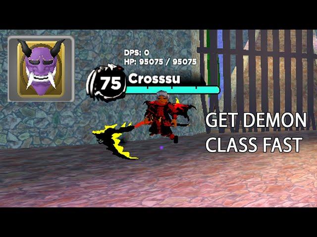 HOW TO GET DEMON CLASS FAST IN WORLD ZERO (ROBLOX)