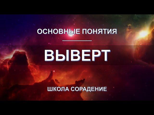 Выверт. Основные понятия. Школа Сорадение.