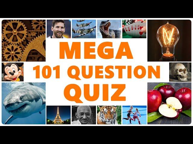 Mega Knowledge Quiz - 101 Easy & Medium Questions!