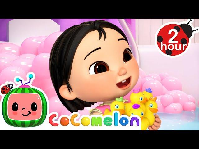 Cece's Bedtime Duck Counting Bubble Bath Song! | 2 HOUR CoComelon Kids Songs & Nursery Rhymes