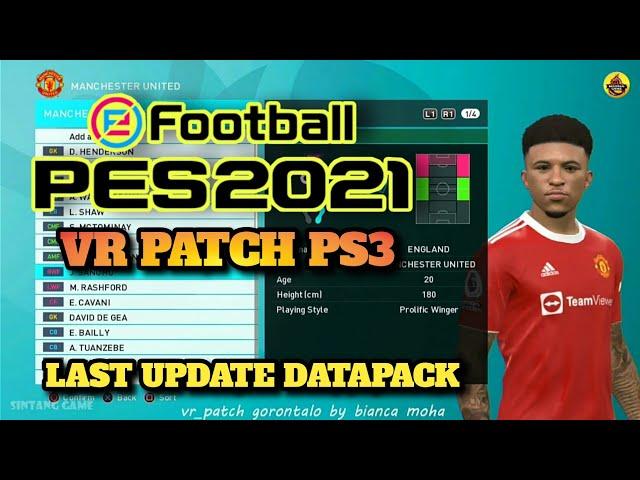 PES 2021 PS3 VR PATCH LAST UPDATE