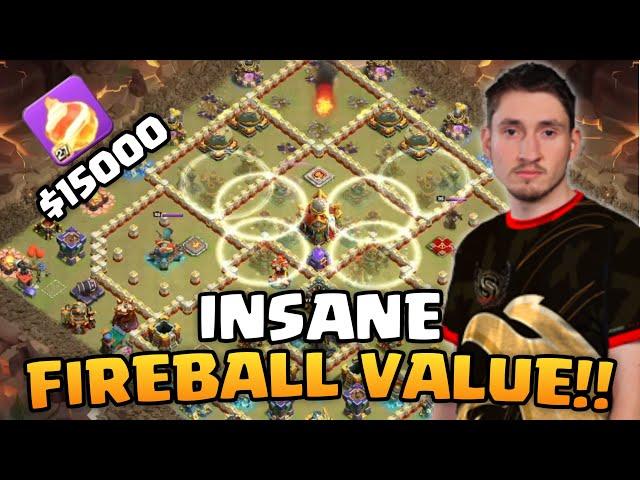 INSANE Fireball Against #1 Team in $15,000 tournament (Clash of Clans)