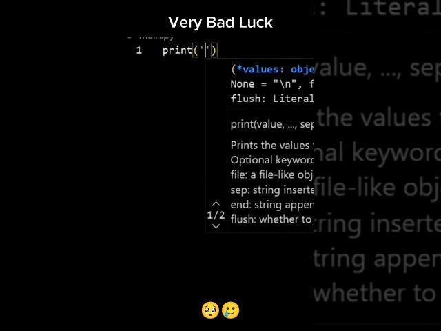 why Python Rejected me. very bad language #phomuxler #shorts #python #sad