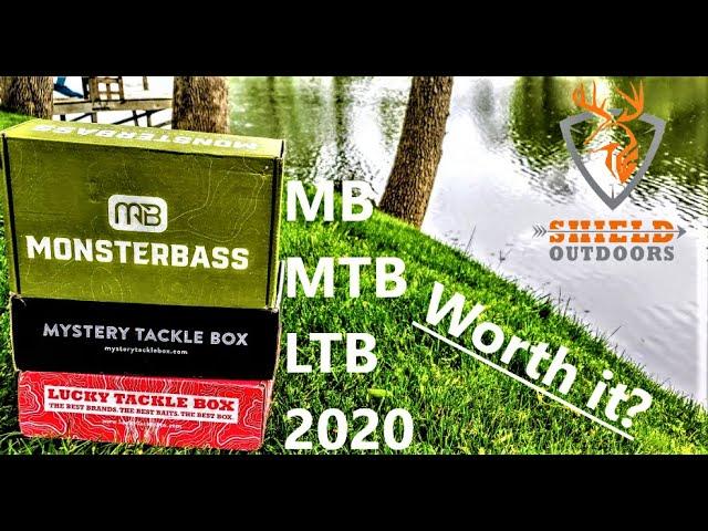 Monsterbass VS Mystery Tackle Box VS Lucky Tackle Box May 2020 - Fishing subscription box review