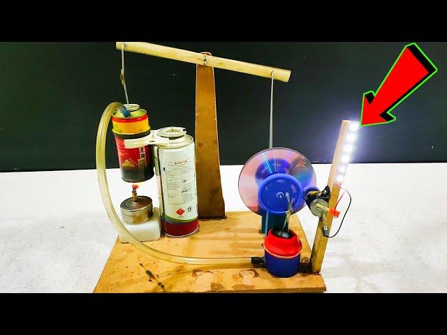 How to Make the World's Smallest Beam Stirling Engine - Engineering Project