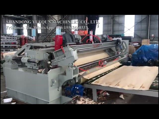 Heavy duty 8ft spindle less veneer peeling machine.