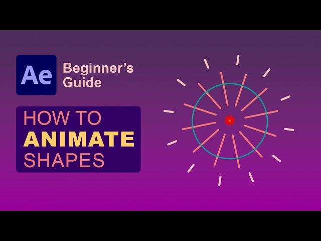 Shape Animation After Effects, Beginner's tutorial