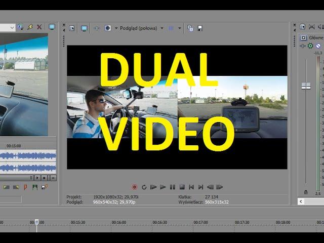 Synchronization Video Audio PIP Dual Image Pan SONY VEGAS PRO 13 Guide PL