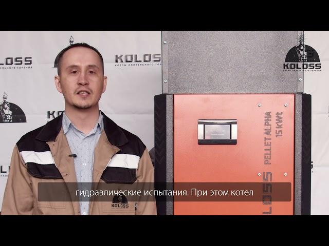 Пеллетный котел KOLOSS PELLET ALPHA  | компактный котел с европейским контроллером