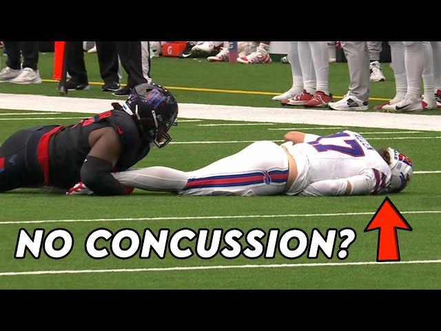 Josh Allen Given Smelling Salts After Huge Hit - Doctor Explains