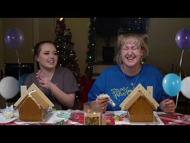 Making Cursed Gingerbread Houses W My Roommate (feat. Sarah Schauer) | Brittany Broski