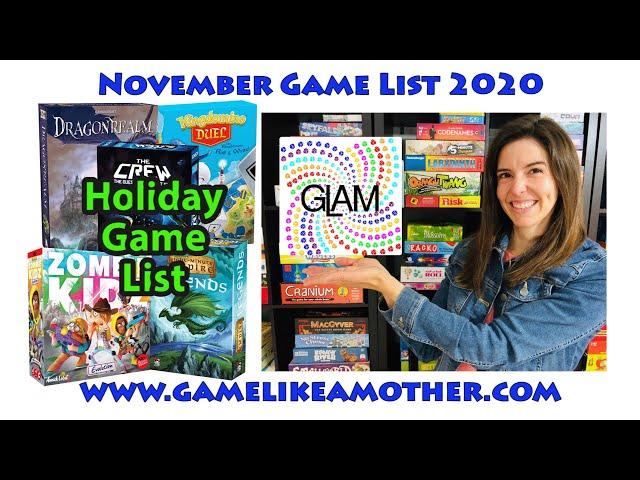 Game Like a Mother Holiday Game List 2020