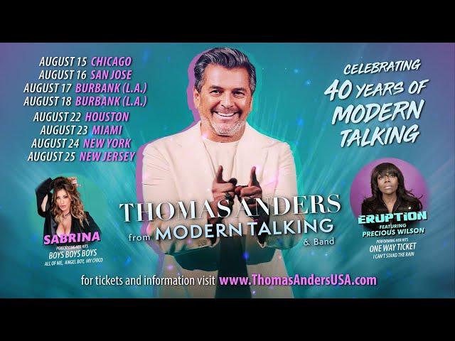 Thomas Anders USA 2024 Tour - Ft. Sabrina Salerno & Precious Wilson