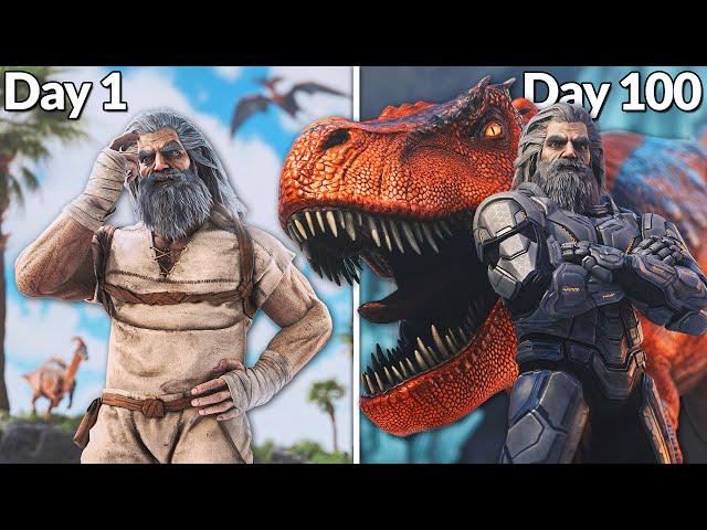 I Have 100 Days to Beat ARK Survival Evolved Hardcore!