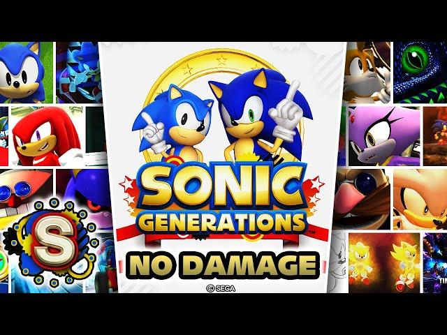 Sonic Generations - Full Game 100% Walkthrough (No Damage)