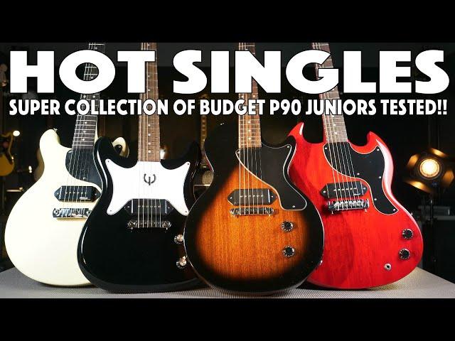 P90 Junior Shootout - Epiphone Les Paul Jr - Harley Benton DC-60 - Vintage V130  - Epiphone Coronet