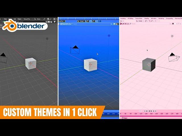 How to Change Blender THEMES | How to Change Background Colour in Blender