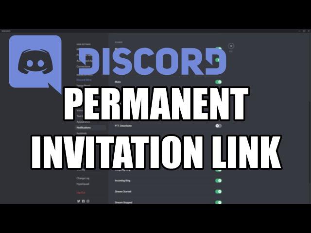 Discord - Create permanent Invitation Link