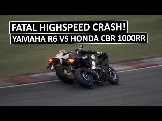 Horrifying Highspeed Crash! Honda CBR 1000RR Hard Braking Goes Wrong, 1000cc vs 600cc