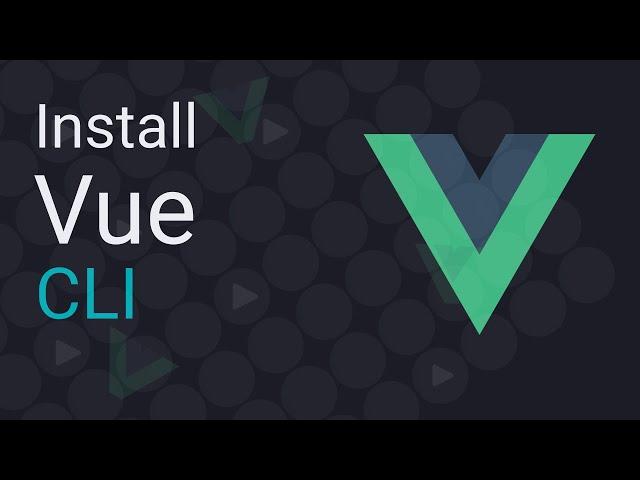 Install @vue/cli