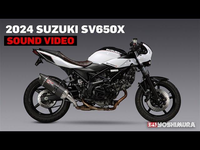 2024 Suzuki SV650 Sound -Stock vs. Yoshimura AT2 slip-on