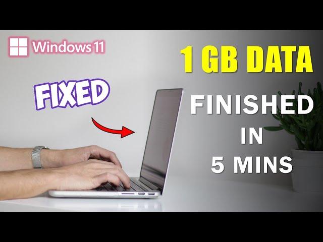 How to Stop High Internet Data Usage In Windows 11 | Stop Background Data Consumption In Laptop & PC