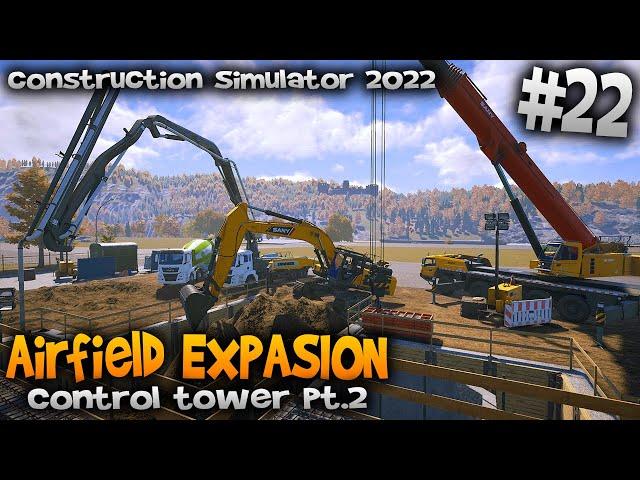 Raising structure and earth filling Control tower Constructionsimulator22